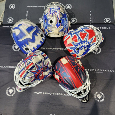 New 2025 Spring Shesterkin & Quick Signed Goalie Masks New York Rangers