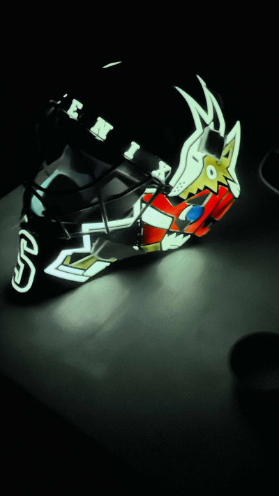 New Khabibulin Glow In the Dark Goalie Mask!