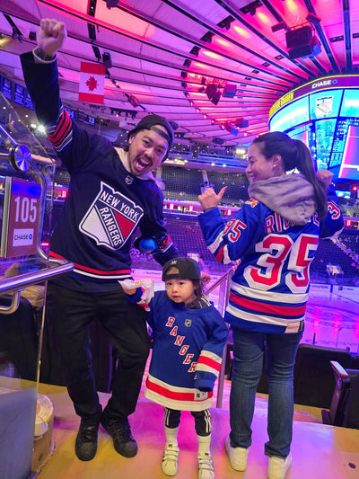 The Crew Is Out Here to Support the New York Rangers Goalie Masks!