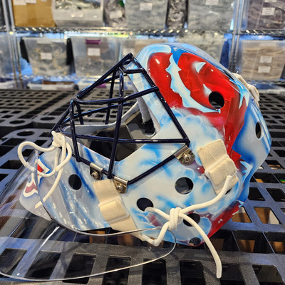 NEW ARRIVAL: PATRICK ROY Signed Goalie Mask Colorado Gen 3 2001 Stanley Cup Monster Face Mountains