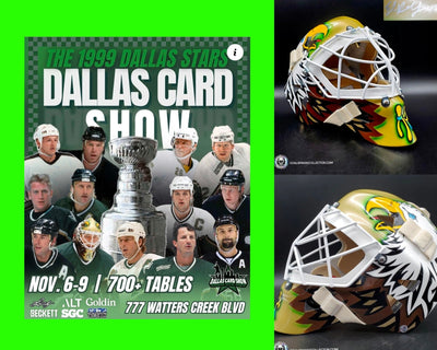 PRESALE: Ed Belfour 1999 Cup Team Dallas Stars Signed Goalie Mask - New York Centennial 100 Years