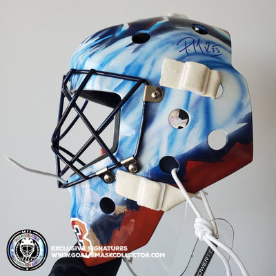 NEW ARRIVAL: PATRICK ROY COLORADO AVALANCHE SIGNED GOALIE MASK GENERATION 1 - 1996 STANLEY CUP YEAR TRIBUTE