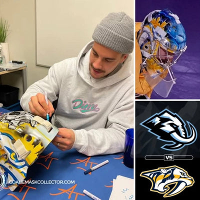Presale: JUUSE SAROS SIGNING Goalie Mask