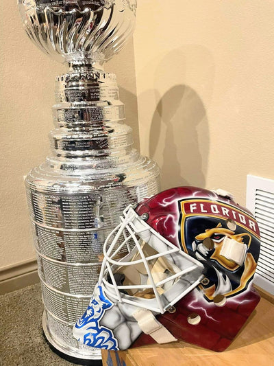 Man Cave: Bobrovsky Goalie Mask + Florida Panthers Stanley Cup