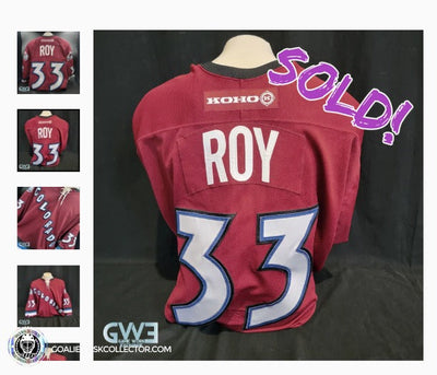 SOLD!  2001-02 Patrick Roy Game Worn Jersey from the Bob Hartley Collection