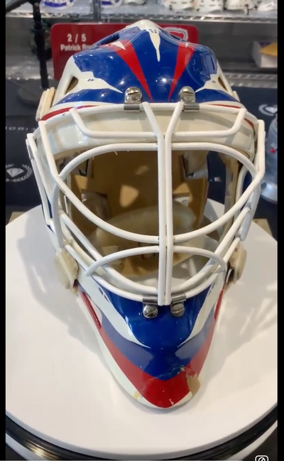 A Woman's Honest Unboxing of GAME WORN BOB ESSENSA WINNIPEG JETS GOALIE MASK