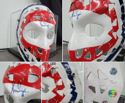 Ken Dryden Signed Goalie Mask Montreal Canadiens Bullseye