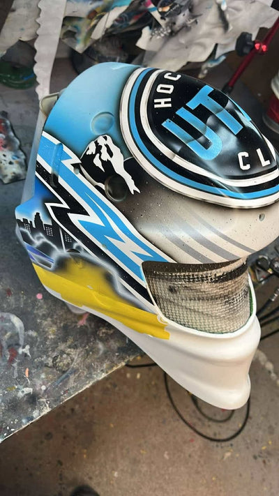 First: UTAH HOCKEY CLUB Goalie Mask in the Making!