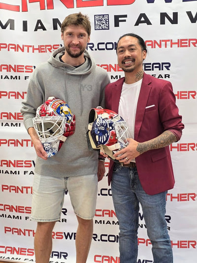 Updates from the latest SERGEI BOBROVSKY Goalie Mask Signing!