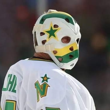 Gilles Meloche Goalie Mask Unsigned Minnesota Vintage Pristine Premium Tribute