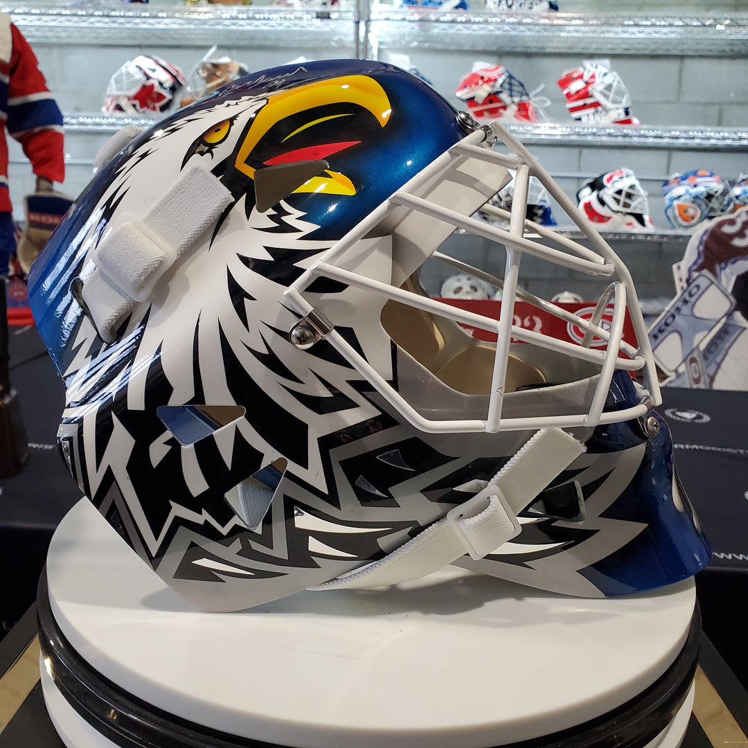 Ed Belfour Signed Goalie Mask Toronto Blue V1 AS Edition Tribute Signature Edition. Goalie Mask Collector.