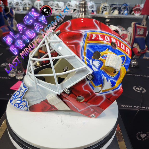 Black Friday 1x AVAILABLE: Sergei Bobrovsky Signed Goalie Mask 2025 & 2024 "BACK TO  BACK" Florida Cup Winning Signature Edition Autographed