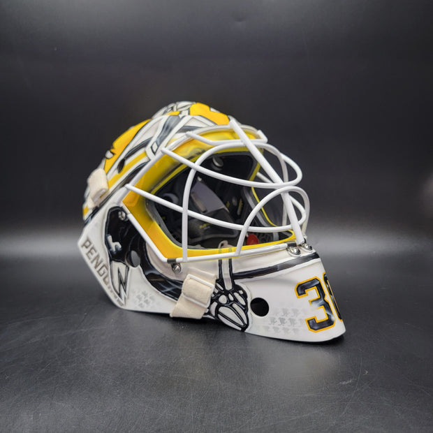 Magnus Hellberg Goalie Mask Unsigned Pittsburgh Matte Tribute