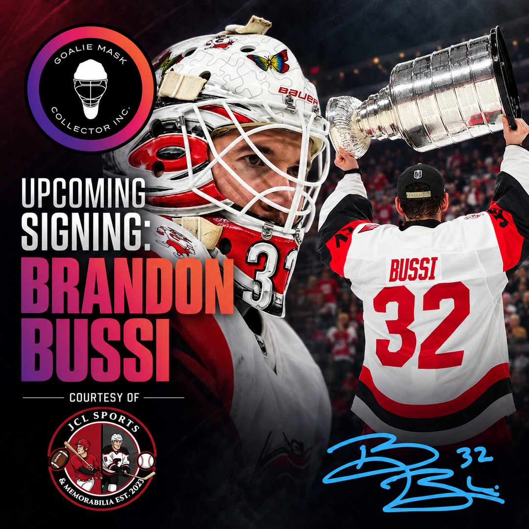 Brandon Bussi Signed Goalie Mask Tribute Signature Edition Autographed-COMING UP!