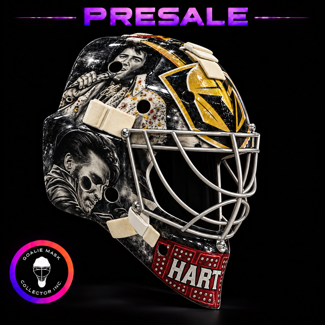 Presale: Carter Hart Goalie Mask Unsigned 2027 Las Vegas Elvis Presley The King Tribute