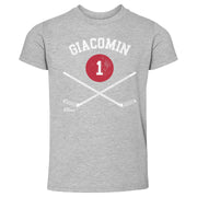 Eddie Giacomin New York R 1 Sticks WHT