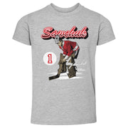 Terry Sawchuk Detroit Retro Script WHT