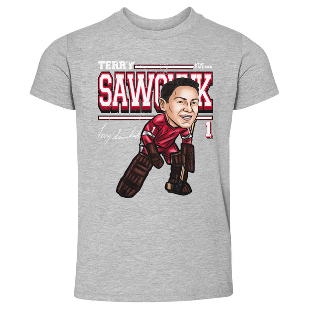 Terry Sawchuk Detroit Cartoon WHT