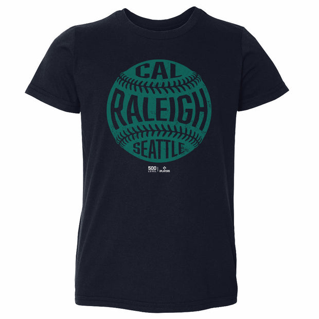Cal Raleigh Seattle Vintage Baseball WHT