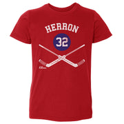 Denis Herron Montreal 32 Goalie Sticks WHT