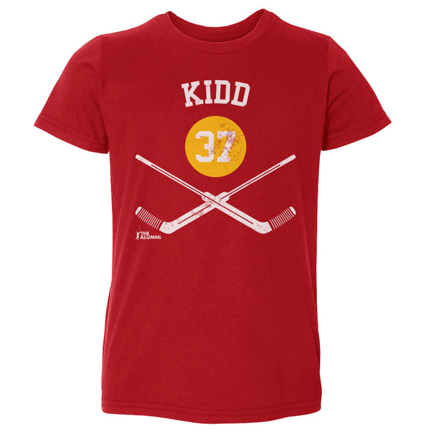Trevor Kidd Calgary 37 Goalie Sticks WHT