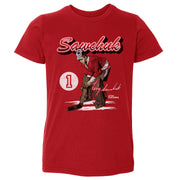 Terry Sawchuk Detroit Retro Script WHT