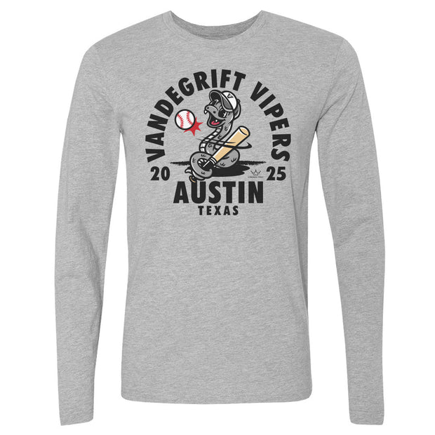 Crown Trio Vandegrift High School Baseball Mascot Snake WHT