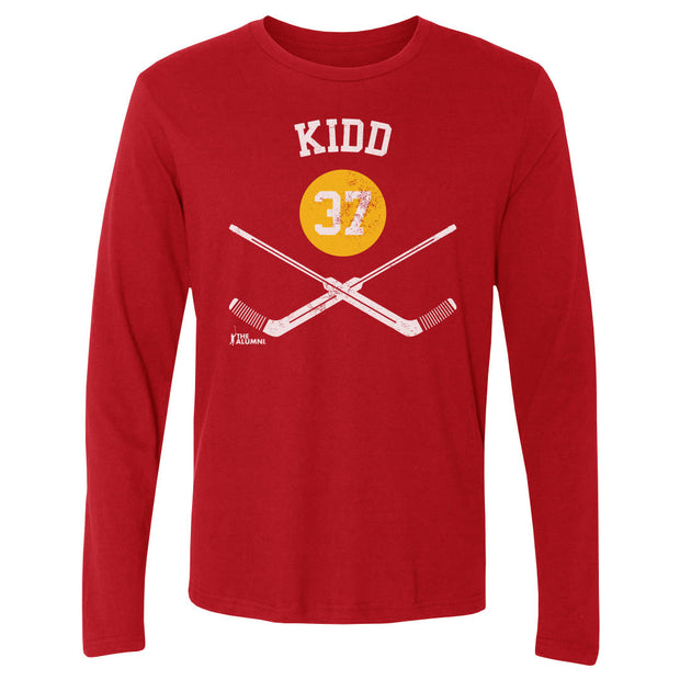 Trevor Kidd Calgary 37 Goalie Sticks WHT