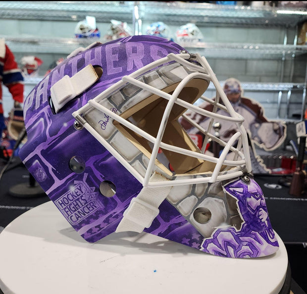 Custom: Sergei Bobrovsky Goalie Mask Unsigned Montreal Canadiens "Hockey Fights Cancer"