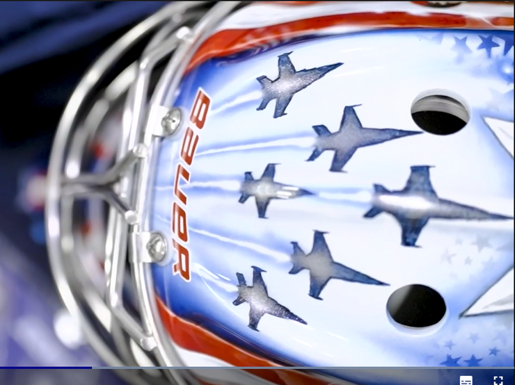 Presale: Jeremy Swayman Signed Goalie Mask 2025 4 Nations Team USA Signature Edition Autographed