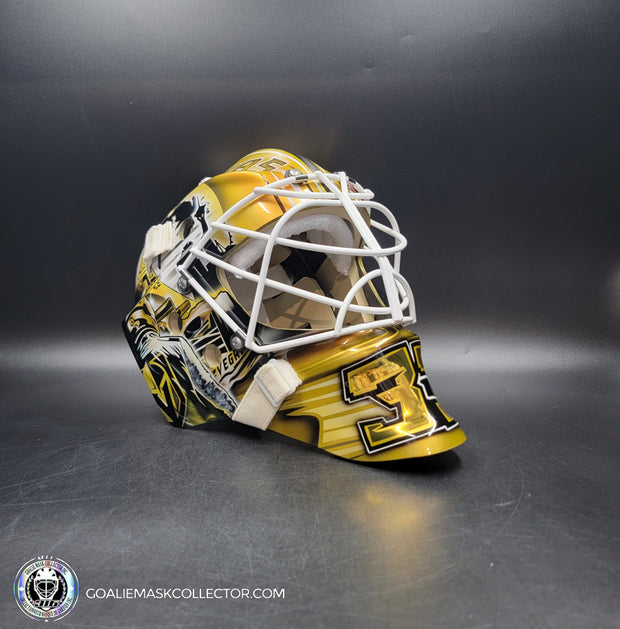 Adin Hill Goalie Mask Unsigned 2024 Las Vegas "Car Racing" Tribute