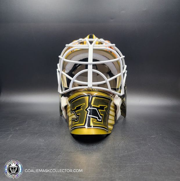 Adin Hill Goalie Mask Unsigned 2024 Las Vegas "Car Racing" Tribute