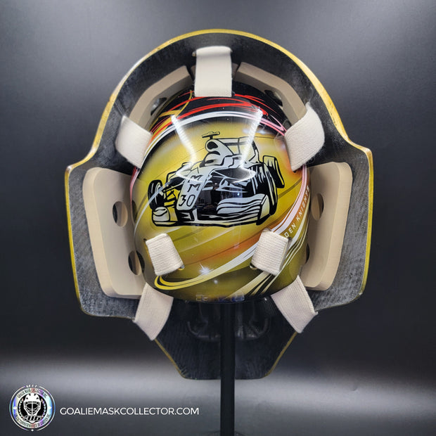 Adin Hill Goalie Mask Unsigned 2024 Las Vegas "Car Racing" Tribute