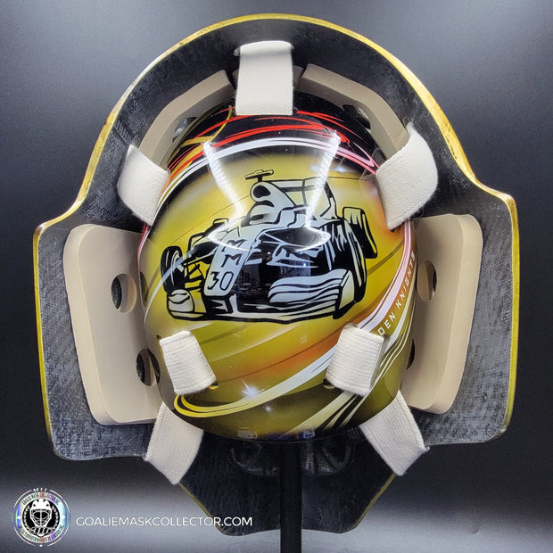 Adin Hill Goalie Mask Unsigned 2024 Las Vegas "Car Racing" Tribute