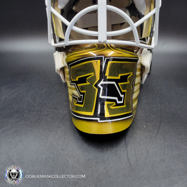 Adin Hill Goalie Mask Unsigned 2024 Las Vegas "Car Racing" Tribute