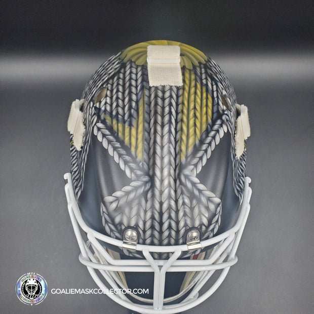 Adin Hill Goalie Mask Unsigned 2024 Las Vegas Winter Classic Tribute