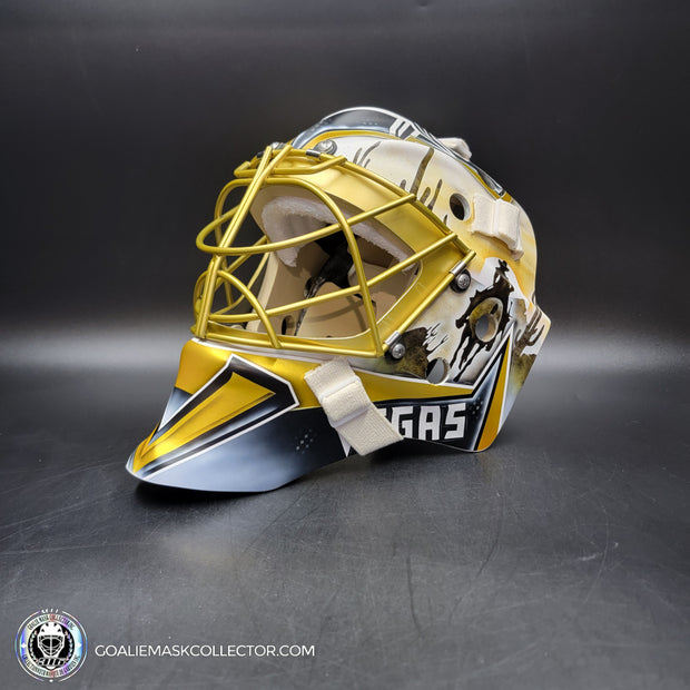 Adin Hill Goalie Mask Unsigned 2025 Las Vegas "Western Cowboy" Tribute