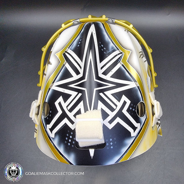 Adin Hill Goalie Mask Unsigned 2025 Las Vegas "Western Cowboy" Tribute