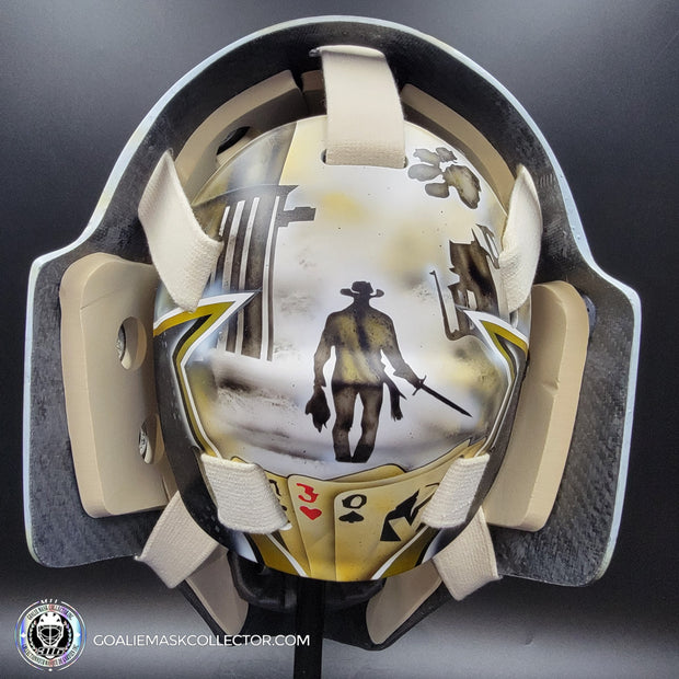 Adin Hill Goalie Mask Unsigned 2025 Las Vegas "Western Cowboy" Tribute