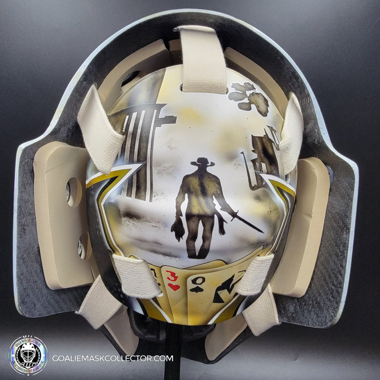 Adin Hill Goalie Mask Unsigned 2025 Las Vegas "Western Cowboy" Tribute