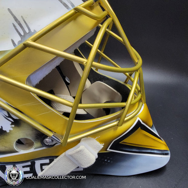 Adin Hill Goalie Mask Unsigned 2025 Las Vegas "Western Cowboy" Tribute