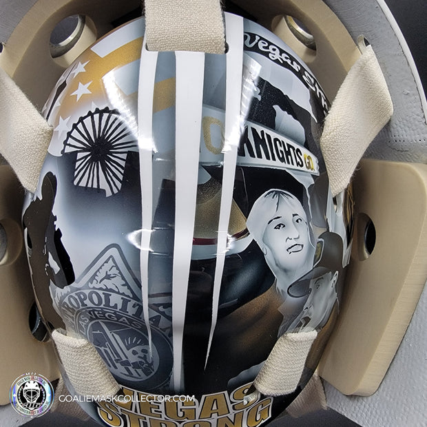 Adin Hill Goalie Mask Unsigned V1 2024 Las Vegas Tribute