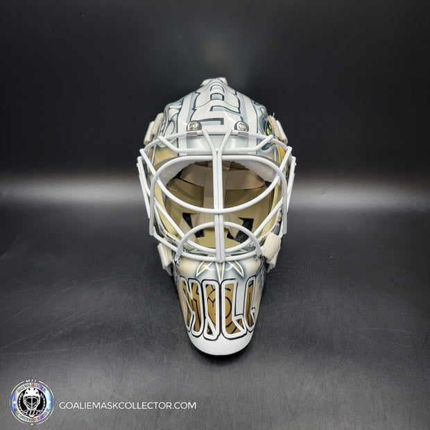 Adin Hill Goalie Mask Unsigned V4 2023 Las Vegas CUP Edition Game 3 Alien + WHITE Grill Tribute
