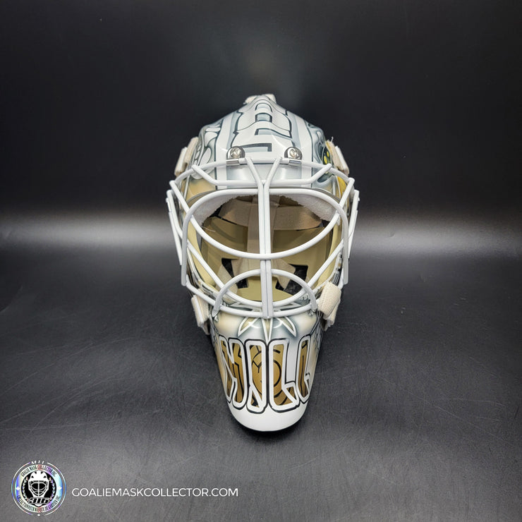 Adin Hill Goalie Mask Unsigned V4 2023 Las Vegas CUP Edition Game 3 Alien + WHITE Grill Tribute