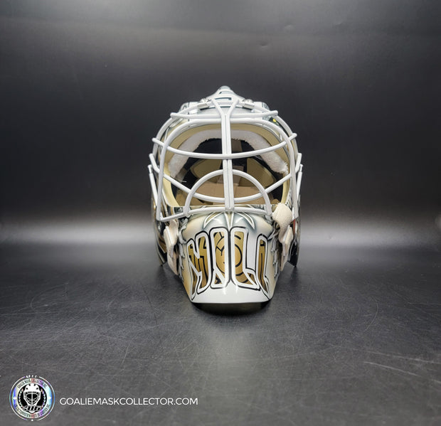 Adin Hill Goalie Mask Unsigned V4 2023 Las Vegas CUP Edition Game 3 Alien + WHITE Grill Tribute