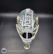 Adin Hill Goalie Mask Unsigned V4 2023 Las Vegas CUP Edition Game 3 Alien + WHITE Grill Tribute