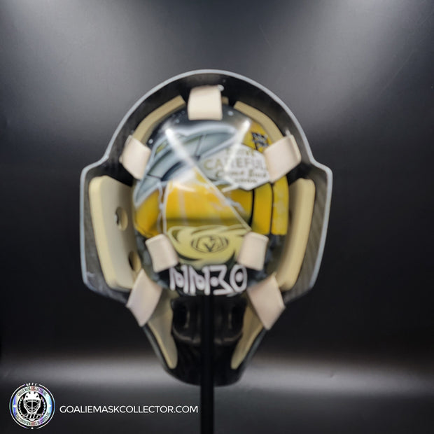 Adin Hill Goalie Mask Unsigned V4 2023 Las Vegas CUP Edition Game 3 Alien + WHITE Grill Tribute