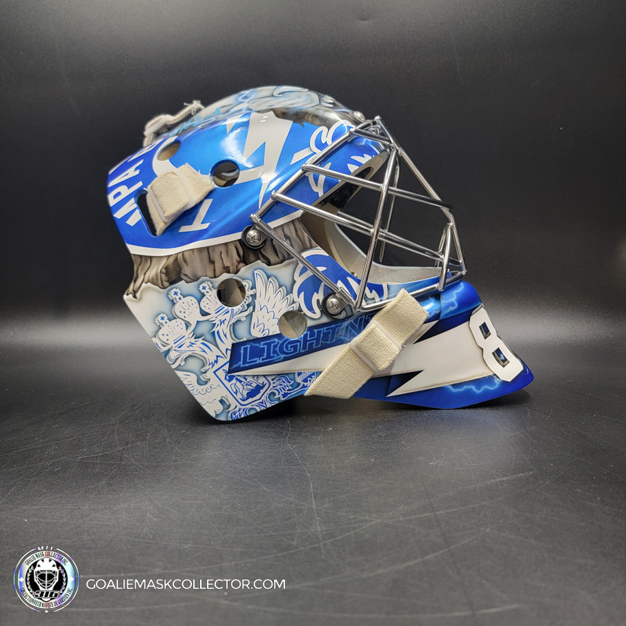 Andrei Vasilevskiy Signed Goalie Mask Tampa Bay 2024 Playoffs