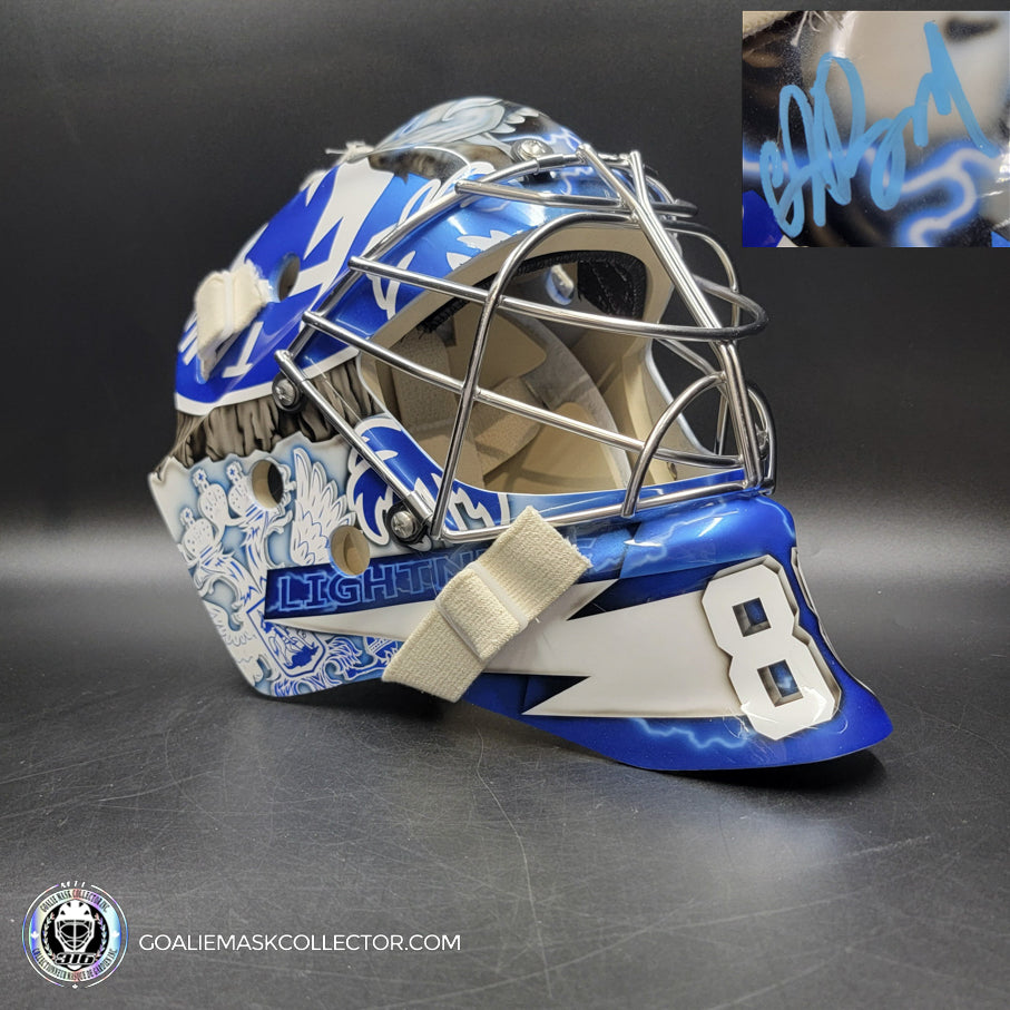 Andrei Vasilevskiy Signed Goalie Mask Tampa Bay 2024 Playoffs