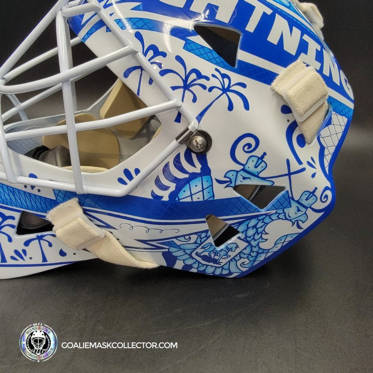 Andrei Vasilevskiy Signed Goalie Mask Tampa Bay 2025 V1 300th Victory Signature Edition Autographed